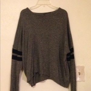 Dark gray and black knit sweater!